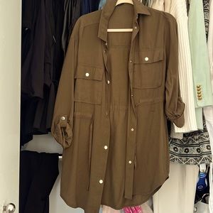 Olive green Zara dress